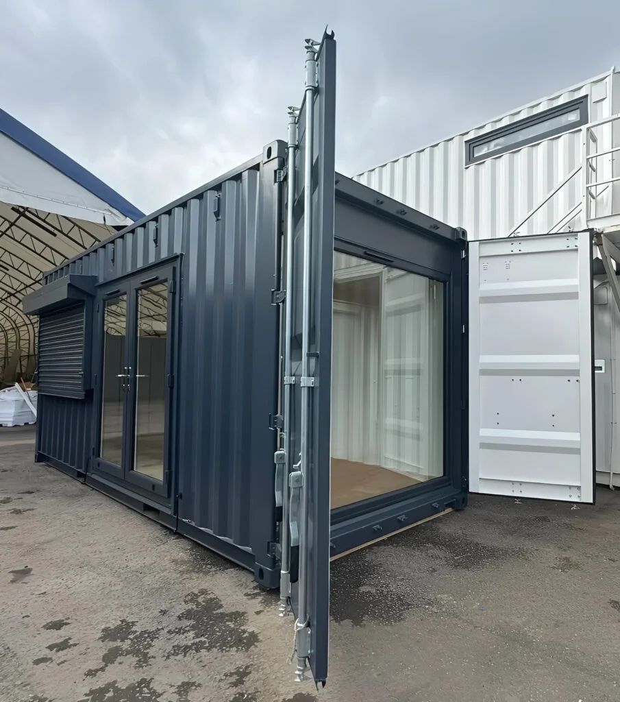 20ft x 8ft Custom Shipping Container Conversion – Portable Building