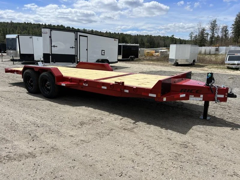 2024 Rice Trailers 7×22 16K Tilt Deck Powder Coat Equipment w/Toolbox - Image 2