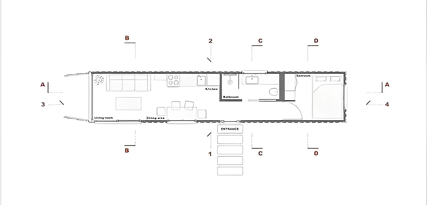 40Ft Living Container House – Shipping Container Home - Image 3