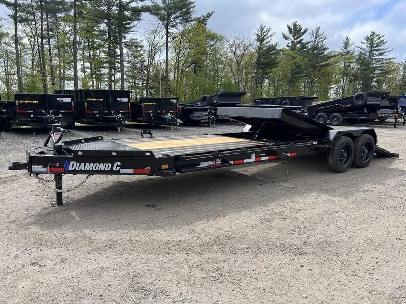2024 Diamond C 7X24 20K Tilt Deck Equipment Trailer w/Spare Mount - Image 2