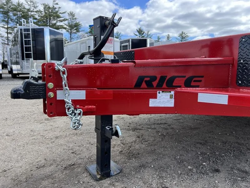2024 Rice Trailers 7×22 16K Tilt Deck Powder Coat Equipment w/Toolbox - Image 14